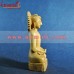 Awe-inspiring Sculpture Statue of Pensive Mahaveera - Single Piece Wood Carving