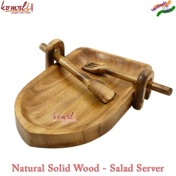 Boat Designer Wooden Salad Serving Bowl