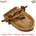 Boat Designer Wooden Salad Serving Bowl