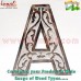 Carved Wooden Letter A White Rustic Home Decoration - Custom Product