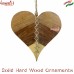 Handcrafted Stylish Wooden Carved Heart Ornaments Wall Home Patio Decoration