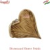 Hand Carved Solid Wood Heart Ornaments, Custom Sizes Designs