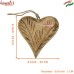 Hand Carved Solid Wood Heart Ornaments, Custom Sizes Designs