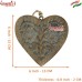 Hand Crafted Distressed Carved Wooden Heart Ornaments, Customization Available