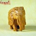 Intricately Carved Wooden Indian Elephant Hard Carved