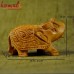Tiny Miny Intricately Carved Wooden Indian Elephant