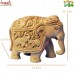 Exemplary Display of Carving - Hand Carved Wooden Indian Elephant