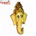 Mask of Ganesha - Amazing Intarsia Art Wooden Wall Decoration Accent