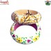 Evening Shades of Fantastic Brown - Cheerful Hand Painted Wooden Bracelet Bangles