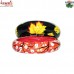 The Glory of Maple Leaf - Artistic Hand Painted Wooden Bracelet Bangle