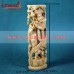 The Eternal Pose of Krishna - Single Piece Wooden Carving Statue