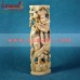 The Eternal Pose of Krishna - Single Piece Wooden Carving Statue