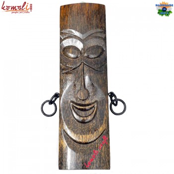 Letitia Mask (Large - 16 Inch) - Hand Carved Wooden Art Patio Home Garden Decoration