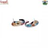 Striking Rainbow Colors - Glass Earrings - Image 4
