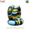 Resin Layer Bangle Green Blue